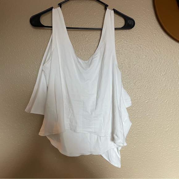 NWOT - FREE PEOPLE - White Bow Cami Tank Top - Stretchy SOFT - Size S - New! - Picture 2 of 12